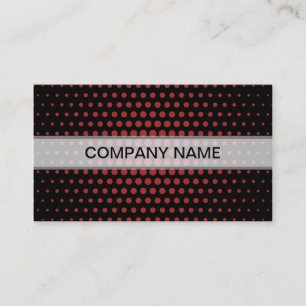 Tarjeta De Visita Auburn Techno puntos negro moderno