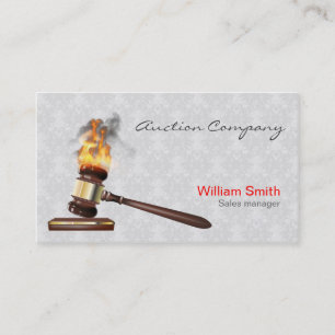 Tarjeta De Visita Auctioneer Services