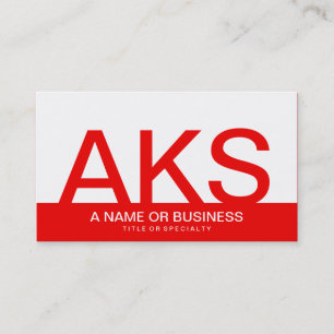 Tarjeta De Visita audaces monografías rojas