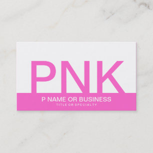 Tarjeta De Visita audaces monogramas PINK