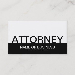 Tarjeta De Visita audaz ATTORNEY