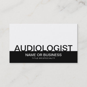 Tarjeta De Visita audaz AUDIOLOGISTA