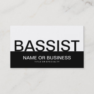 Tarjeta De Visita audaz BASSIST