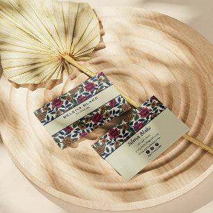 Tarjeta De Visita Audaz elegancia floral   Moderno y elegante