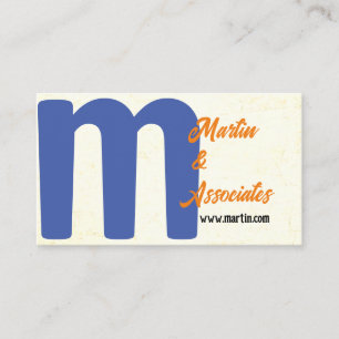 Tarjeta De Visita audaz personalizado moderno azul minimalista y nar