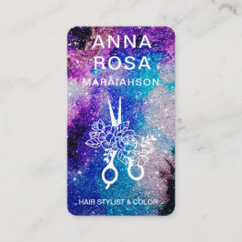 Tarjeta De Visita *~* Audaz PURPURINA de PELO Abstracto FOTO DE LOGO