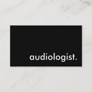 Tarjeta De Visita audióloga.