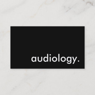 Tarjeta De Visita audiología.