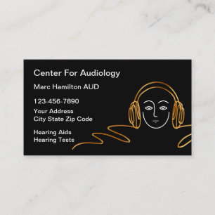 Tarjeta De Visita Audiología Clásica Y Consejos Auditivos