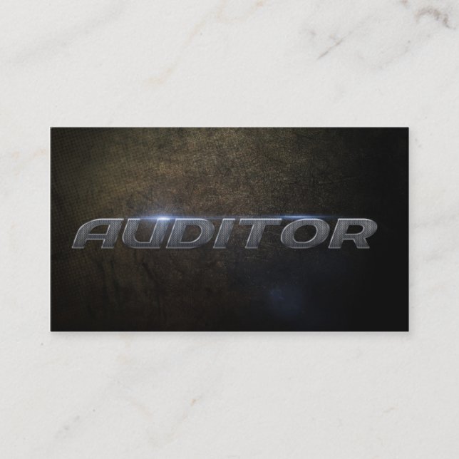 Tarjeta De Visita Auditor Business Card (Anverso)