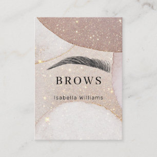 Tarjeta De Visita Augenbrauen Visitenkarte Purpurina moderno