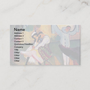 Tarjeta De Visita Auguste Macke - Bailarinas rusas en el escenario