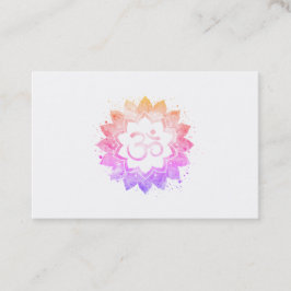 Tarjeta De Visita *~* Aum OMNew Age Lotus Flower Mandala Buddhist