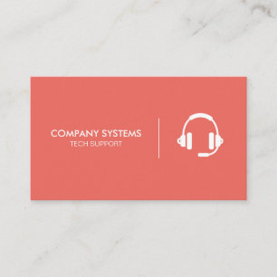 Tarjeta De Visita Auricular Corporativo Simple