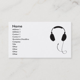 Tarjeta De Visita Auriculares