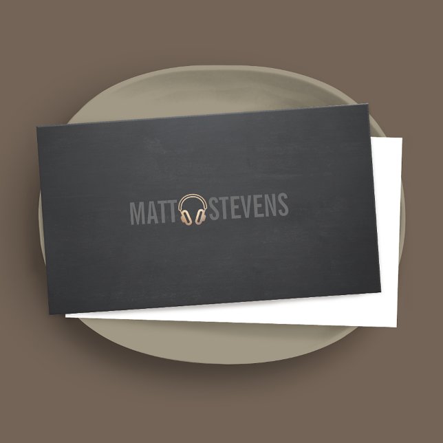 Tarjeta De Visita Auriculares Guay DJ Gold Black Music 2 (Subido por el creador)