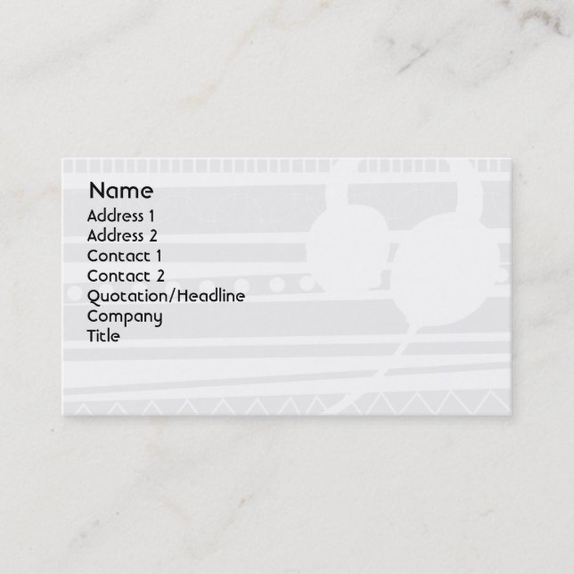 Tarjeta De Visita Auriculares - negocio (Anverso)