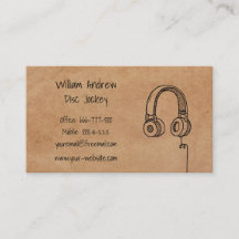 Auriculares simples Doodle DJ Faux Textura