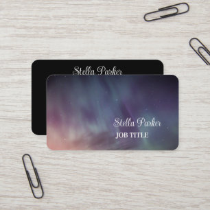 Tarjeta de visita Aurora Borealis