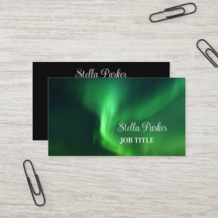 Tarjeta de visita Aurora Borealis