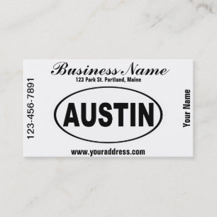 Tarjeta De Visita Austin Tejas