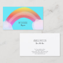 Auténtico arcoiris dibujado a mano | Azul color ag