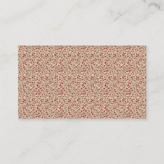 Tarjeta De Visita Auténtico estampado floral de burgundy atenuado de