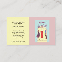 Tarjeta De Visita Author Book Promotion Custom YA Novel Pastel