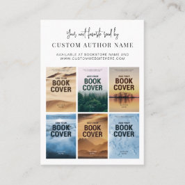 Tarjeta De Visita Author Book Series Marketing Custom Photo Collage