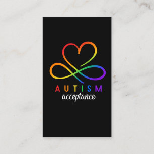 Tarjeta De Visita Autism Awareness Boys Chicas niños autistas