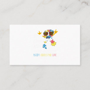 Tarjeta De Visita Autismo camisetas conciencia autismo camisetas por