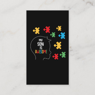Tarjeta De Visita Autismo Sensibilización Niños Alegría Autista H