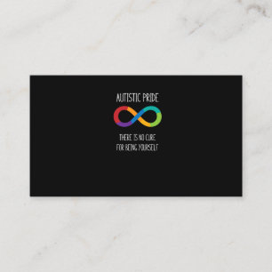 Tarjeta De Visita Autismo Símbolo infinito Neurodiversidad T Camisa