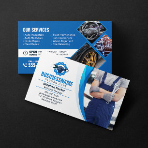 Tarjeta De Visita Auto Automotive Auto Detailing Mechanailing Auto R