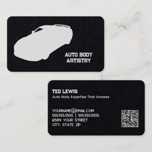 Tarjeta De Visita Auto Body Shop QR