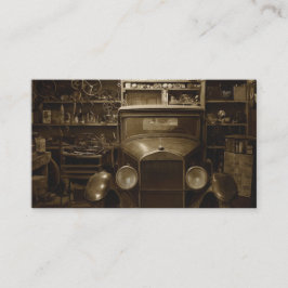 Tarjeta De Visita Auto Car Mechanic Technician Repair Shop Classic
