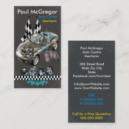Tarjeta De Visita Auto Centre / Mechanic Business Card