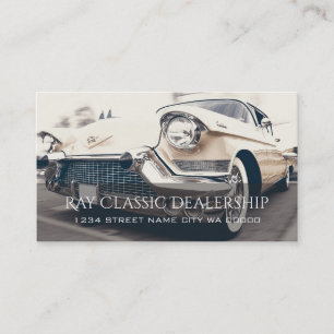 Tarjeta De Visita Auto clásico, distribución automática