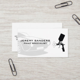 Tarjeta De Visita Auto clásico | Servicio de pintura automática