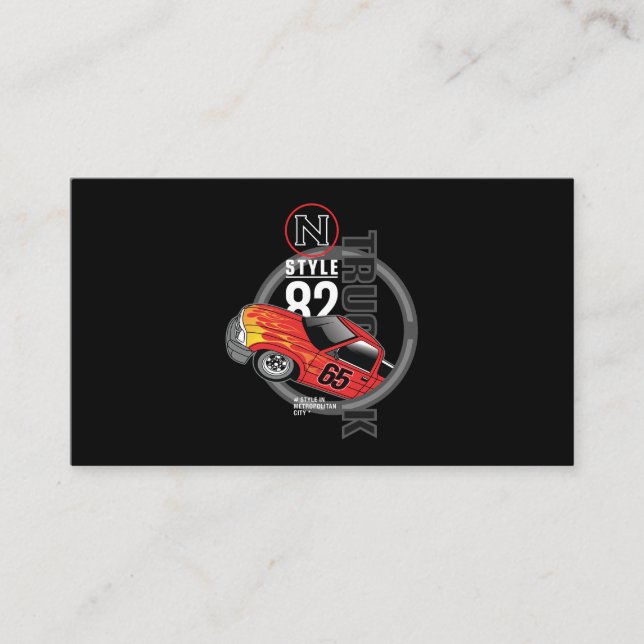 Tarjeta De Visita Auto de Carreras _ Motor 14 (Anverso)