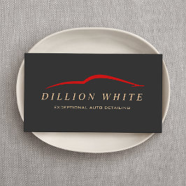 Tarjeta De Visita Auto Detailing, Automoción De Lavado De Coches