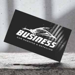 Tarjeta De Visita Auto Detailing Automovil Profesional