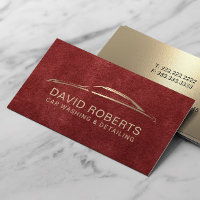 Auto Detailing Automovil Reparación Red & Gold