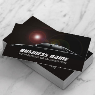 Tarjeta De Visita Auto Detailing Profesional Automovil