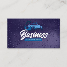 Tarjeta De Visita Auto Detailing Services Car Wash Water Drop