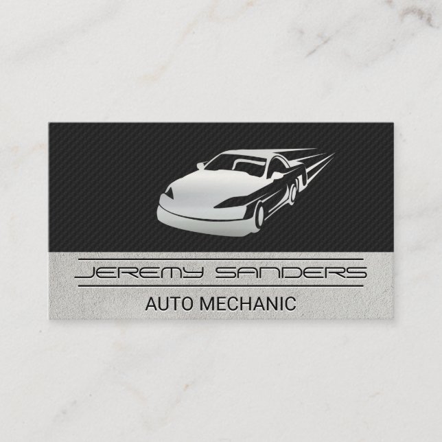 Tarjeta De Visita Auto en movimiento (Anverso)