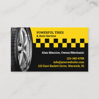 Tarjeta De Visita Auto Repair Shop Business Card Template