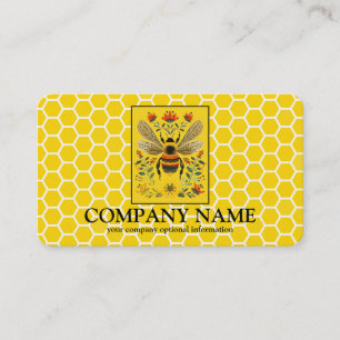Tarjeta De Visita Autobús de Apicultor de Abejas de Miel Vintage