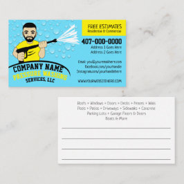 Tarjeta De Visita Autobús de Personalizable de lavado y limpieza a p