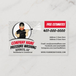 Tarjeta De Visita Autobús de Personalizable de lavado y limpieza a p